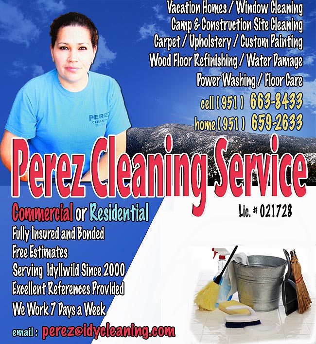 Perez Cleaning Service of Idyllwild, California
